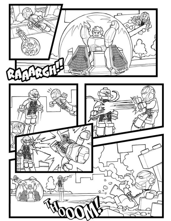 Avengers Age Of Ultron Lego Coloring Pages